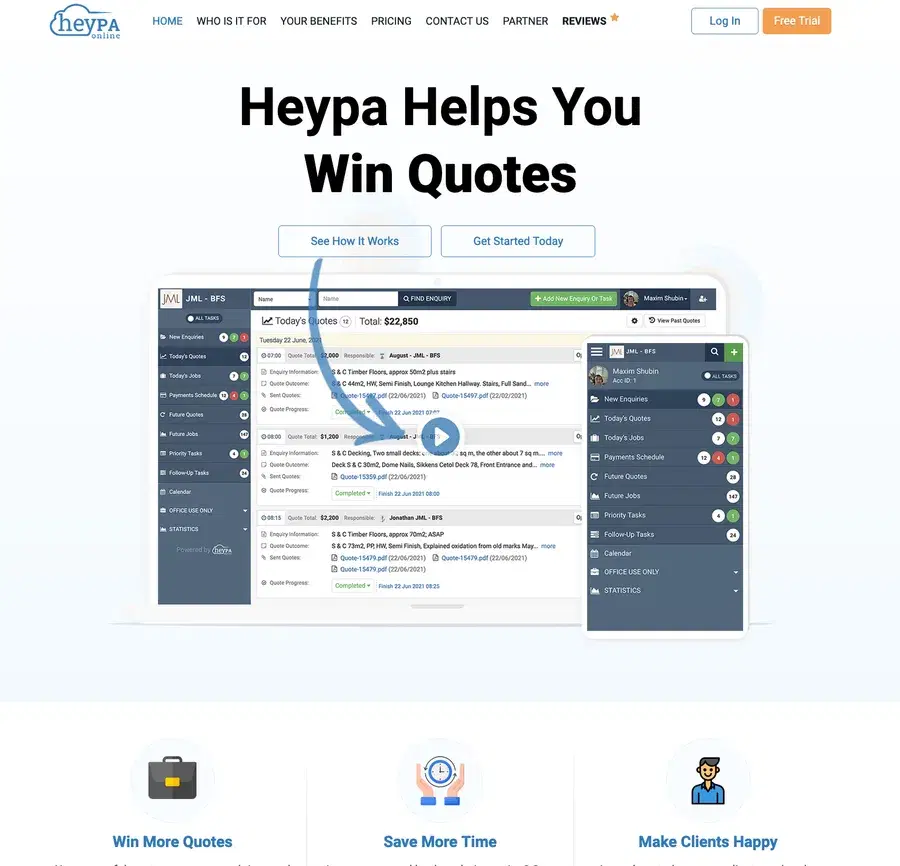 Heypa Online business management software project