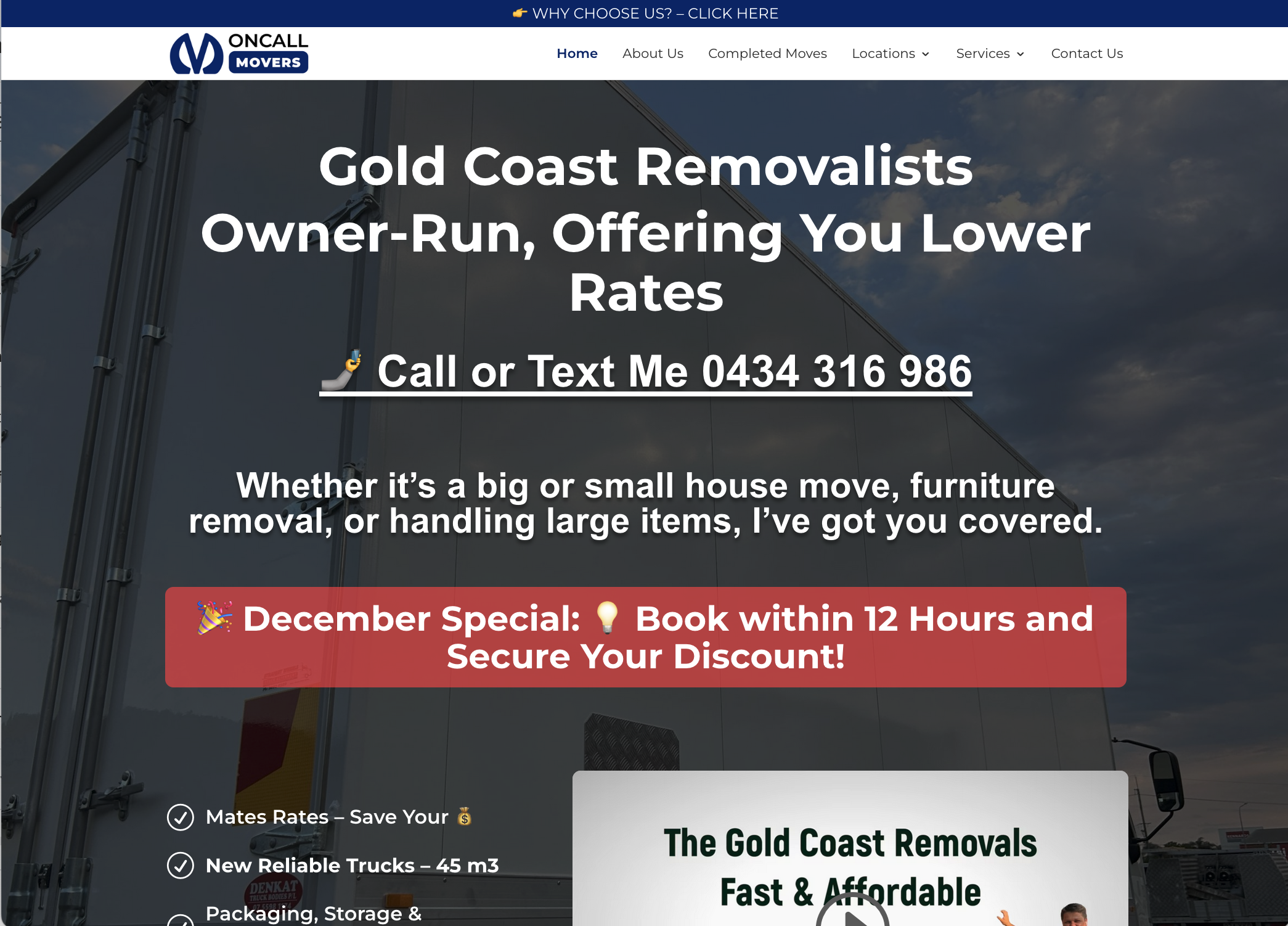 Oncall Movers - Gold Coast